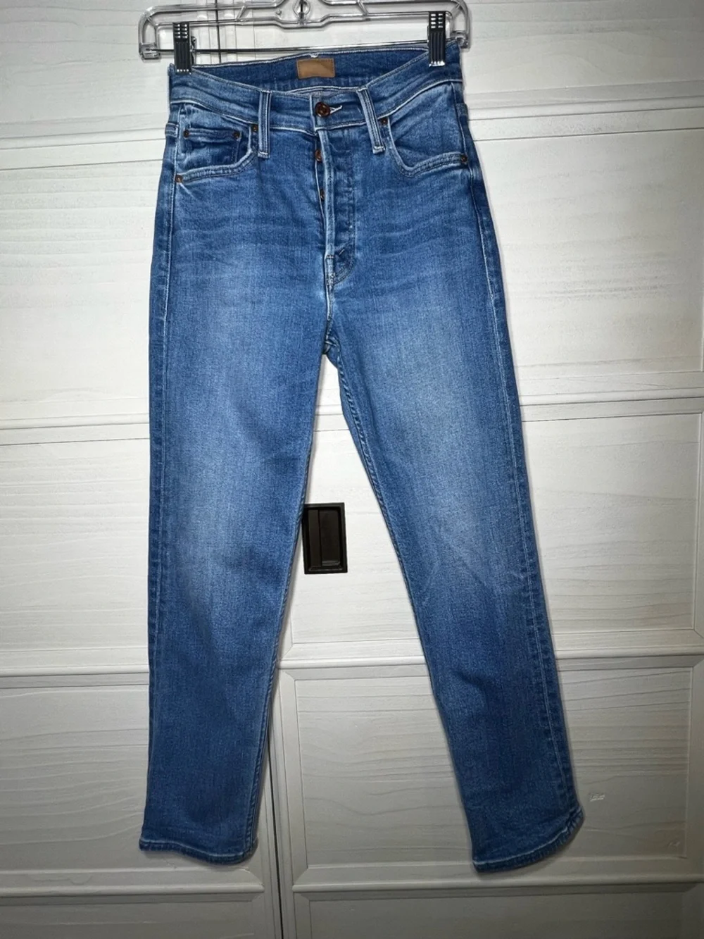 MOTHER The Tomcat High-Rise Jeans Wash Layover Sz 24 - Picture 5 of 16